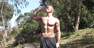 Hot college jock Clinton