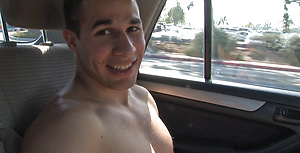 Andres is definitely uninhibited. He has no problems getting naked in the car or anywhere else for that matter. In fact, when we were goofing off in t