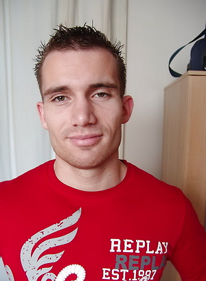 Straight stud jacking off dick by Czech Boys image 1