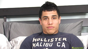 Muscle latin stud strokes his dick by ChaosMen image 2