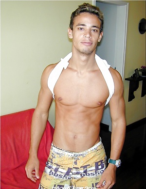Latin guy posing by Miami Boyz image 6