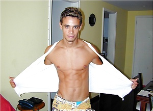 Latin guy posing by Miami Boyz image 8
