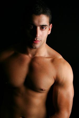 Antonio strokes his dick by ChaosMen image 11