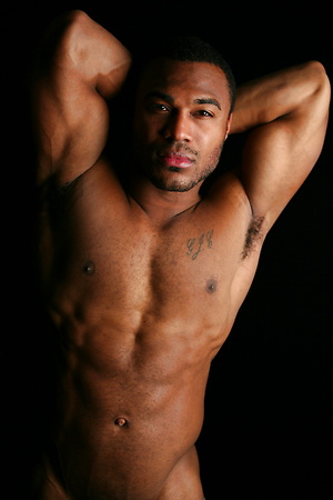 Hot ebony stud shows his perfect body and huge cock by ChaosMen image 7