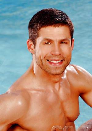 Hot muscle hunk posing by the pool by Colt Studio image 1