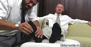 Ricky Larkin & Jackson Davis. New Boss Ricky's Feet Worshiped. by My Friends Feet image 1