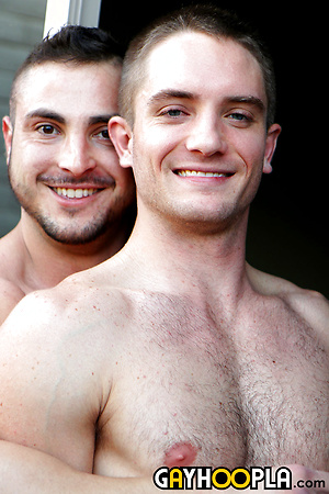 Muscle hung studs George Gomez with Logan Piper