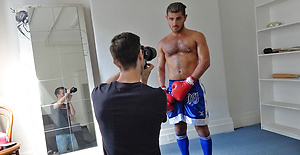 My hot mate Lucas Deen trying on sexy gear by Bentley Race image 6