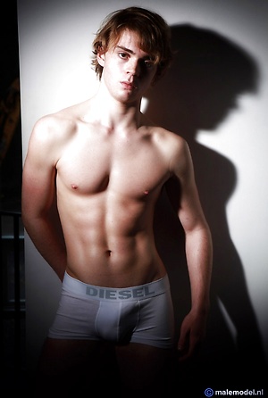 Gabriel posing in studio by Male Model image 3