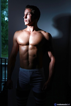 big sportive muscular guy by Male Model image 1