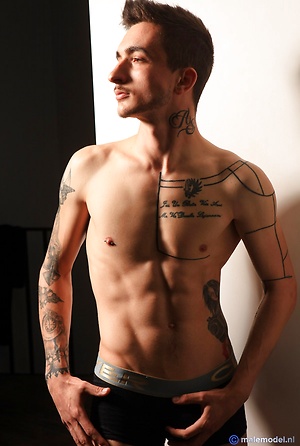 Argyrios greek visiting amsterdam posing nude by Male Model image 2