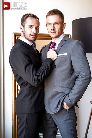 Drake Rogers rides Andrey Vic's fat cock by Lucas Entetainment image 1