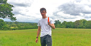 Young Naughty Pup Henry Wanks his Big Uncut Cock & Pumps his Hole with Carrots in a Field! by English Lads image 2