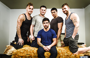 Gay friends hookup for a session of deep butt fucking without condoms by Men image 1