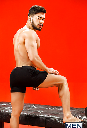 Handsome Latino Pietro Duarte rides his booty on Jonas Jackson's dick
