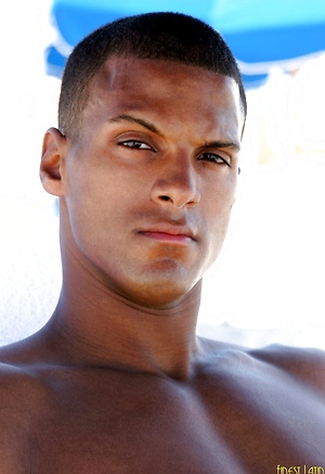 Joel - ebony latino guy jacking off his big dick by Finest Latin Men image 10