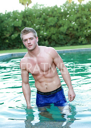 Blond jock Cason by Frat Men image 13