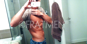Blac hair muscle boy Kobe by Frat Men image 2