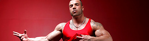 Bodybuilder Max Hilton shows his cock by Muscle Hunks image 1