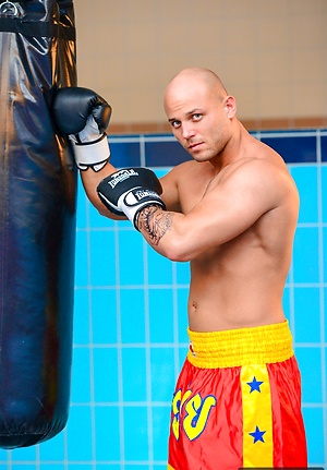 Joe Justice in a gym by Colt Studio image 2