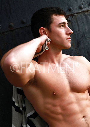 Payton strokes his dick by Frat Men image 4