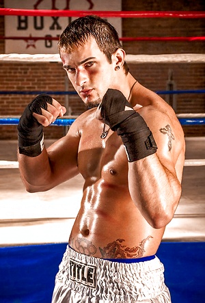 Phenix Saint shows cock by Raging Stallion image 2