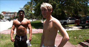 This muscular hunk pounds his tiny twink ass by Out In Public image 4
