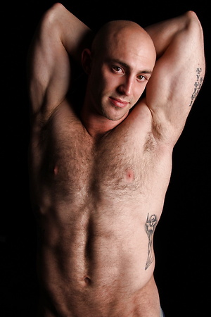 Muscle stud Tatum jacking off and shooting a load by ChaosMen image 6