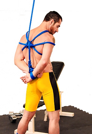 Dirk Caber force Dean Monroe to suck his cock by Bound Jocks image 2