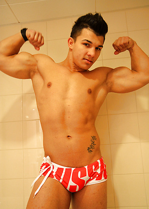 Shower time with Boxer John Pavel