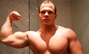 Muscle bear Dennis - Shower time by Bentley Race image 15
