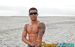 Marcos at the beach by Finest Latin Men image 4