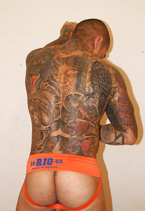 Tattooed papi Diego Castro Solo (with toys)
