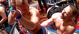 Deep ass massage by Bound Jocks image 1
