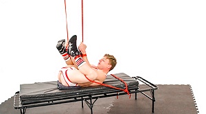 Dude gets his ass fucked and filled by Bound Jocks image 2