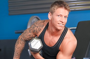 Tattooed stud Cole Christiansen naked
