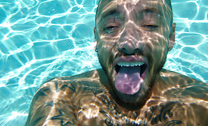 Poolside Porn Star shoot by Bentley Race image 15