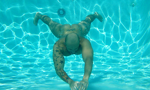 Poolside Porn Star shoot by Bentley Race image 16