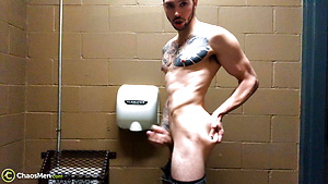 Jake Hart Public Restroom Jerk, Scene #01 by ChaosMen image 5
