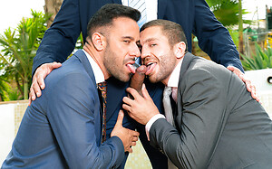 Suited Pool Party by Men at Play image 1