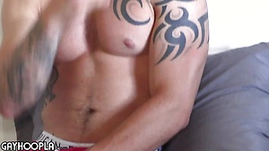 Martial Arts Fighter Jerks Off by Gayhoopla image 11