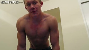 RIPPED Teen's 1st Live CUM by Gayhoopla image 1