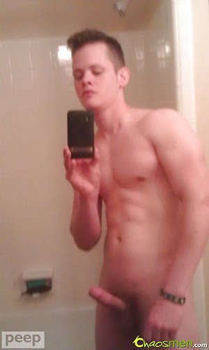Masculed stud jacking off by ChaosMen image 2