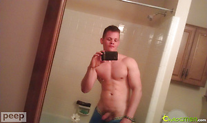 Masculed stud jacking off by ChaosMen image 3