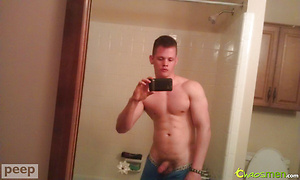 Masculed stud jacking off by ChaosMen image 4