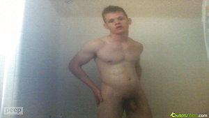 Masculed stud jacking off by ChaosMen image 11