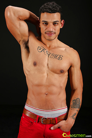 Rodrigo wanking off his dick by ChaosMen image 2