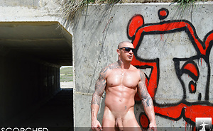 Musculled hunk gets uncut cock! by Stag Homme image 13