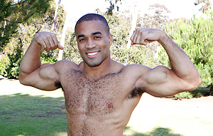  Black muscular guy jacking off by SeanCody image 14