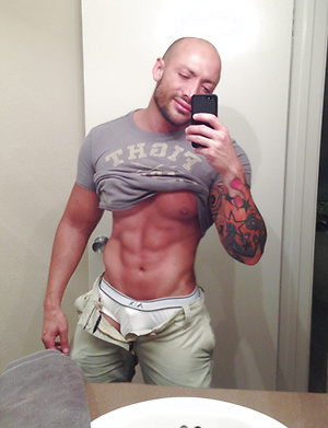 33yo pornstar Jordano Santoro shows his perfect body and big cock by Jordano Santoro Club image 7